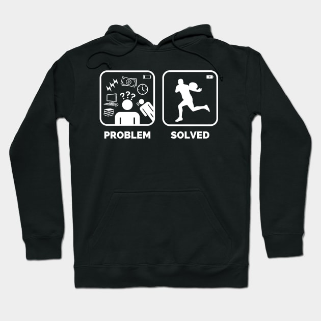Problem solved Rugby Funny Meme Hoodie by Lottz_Design 